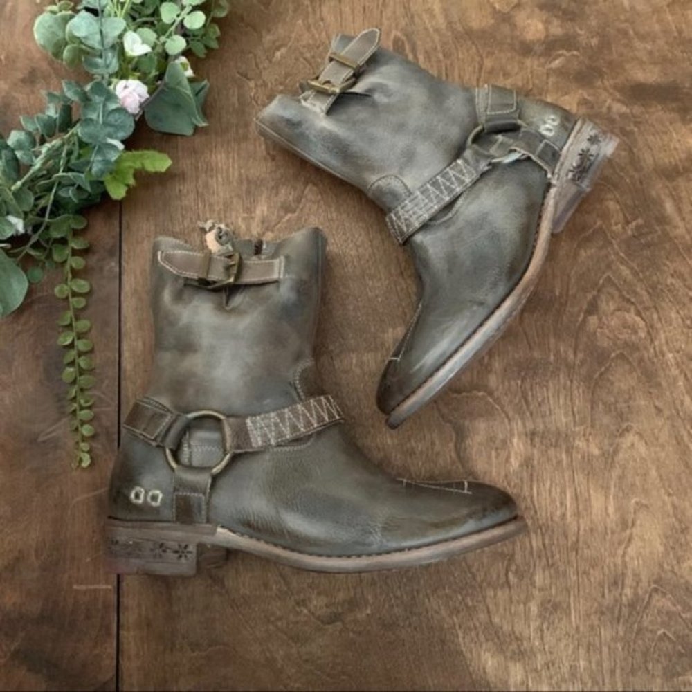 NWT Bed Stu Yellowstone Leather Moto Booties | 7.5 - Picture 2 of 7